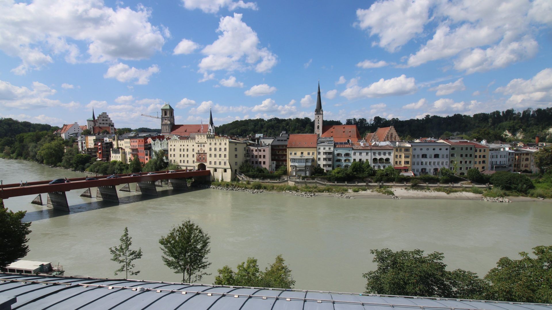 Archived image Webcam Brucktor and Rote Brücke Wasserburg am Inn
