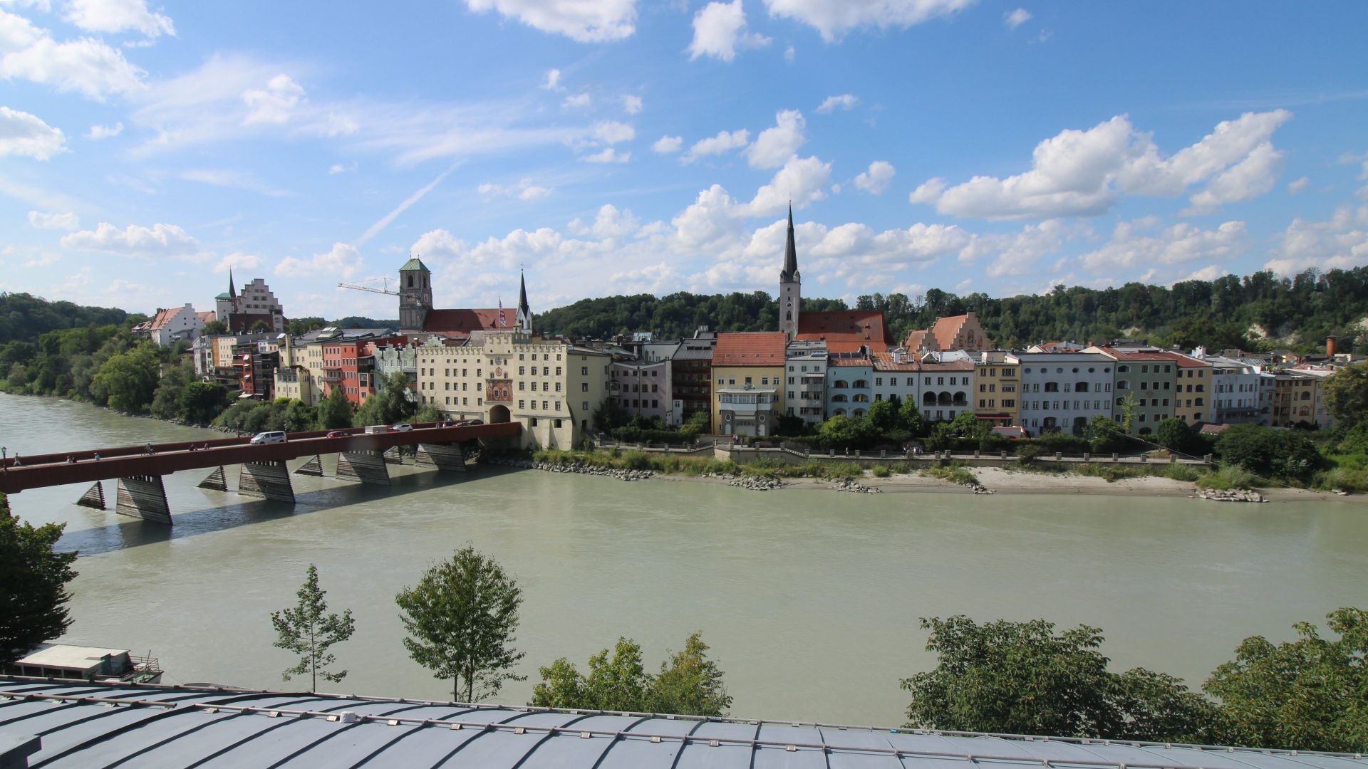 Archived image Webcam Brucktor and Rote Brücke Wasserburg am Inn