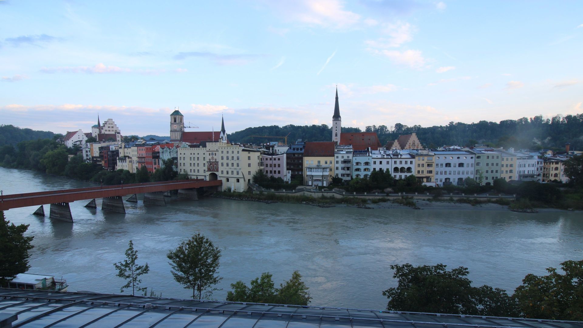 Archiv Foto Webcam Rote Brücke und Brucktor Wasserburg am Inn