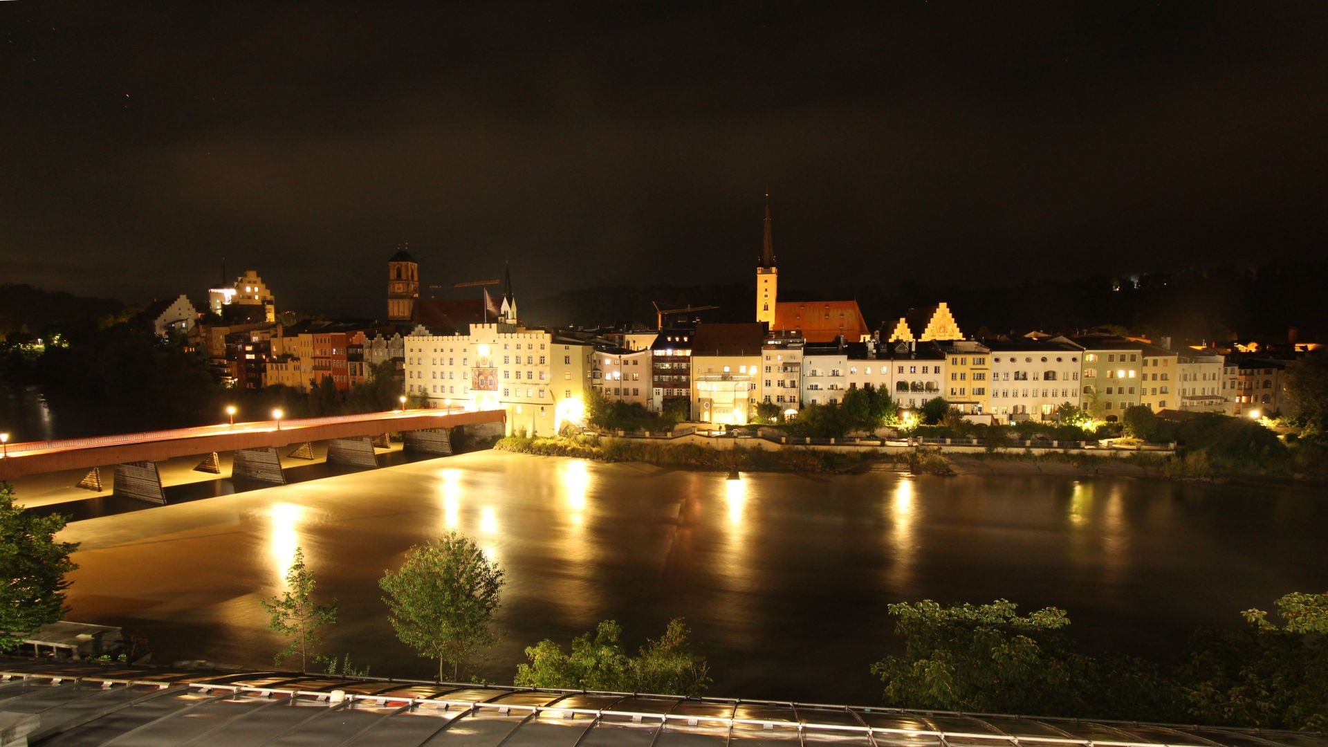 Archiv Foto Webcam Rote Brücke und Brucktor Wasserburg am Inn
