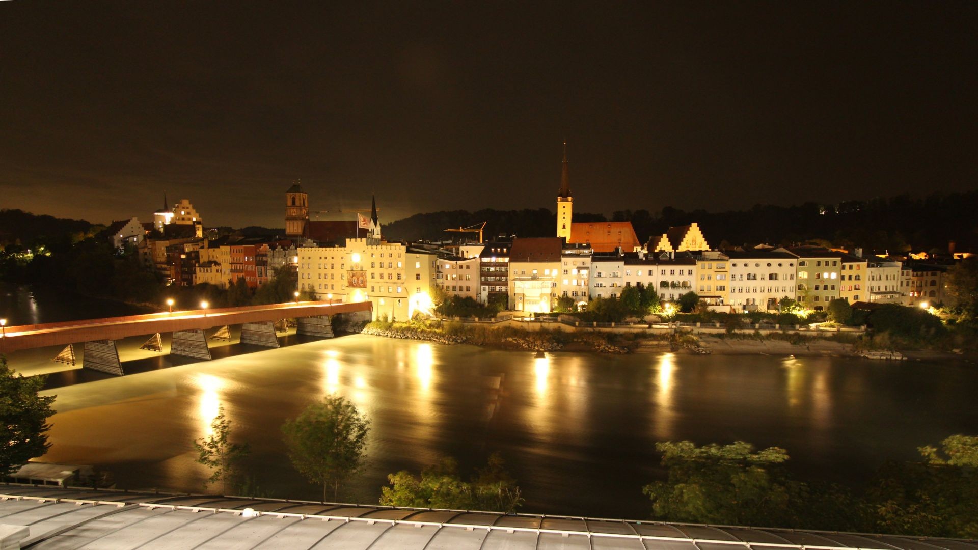 Archiv Foto Webcam Rote Brücke und Brucktor Wasserburg am Inn
