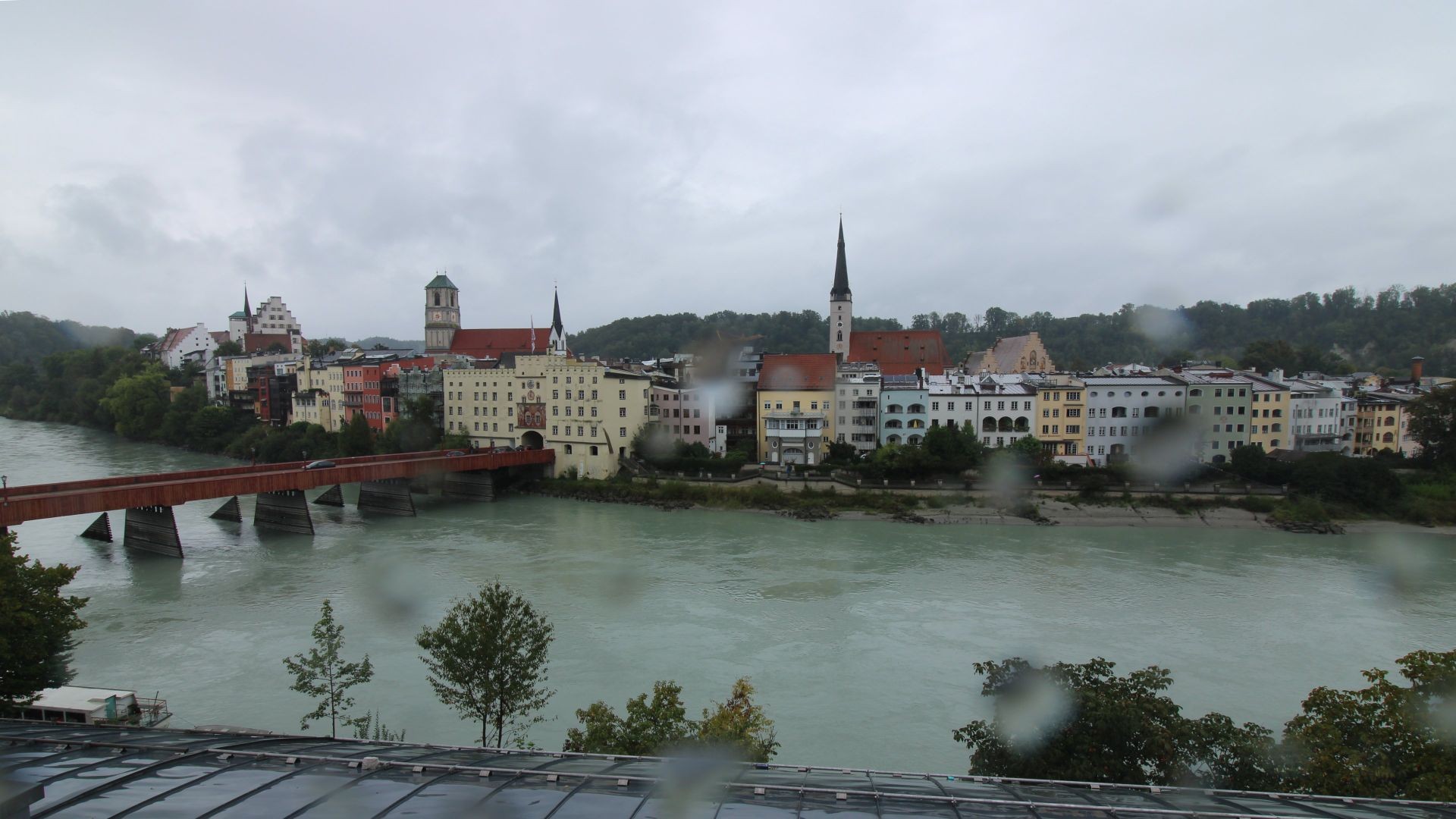 Archiv Foto Webcam Rote Brücke und Brucktor Wasserburg am Inn
