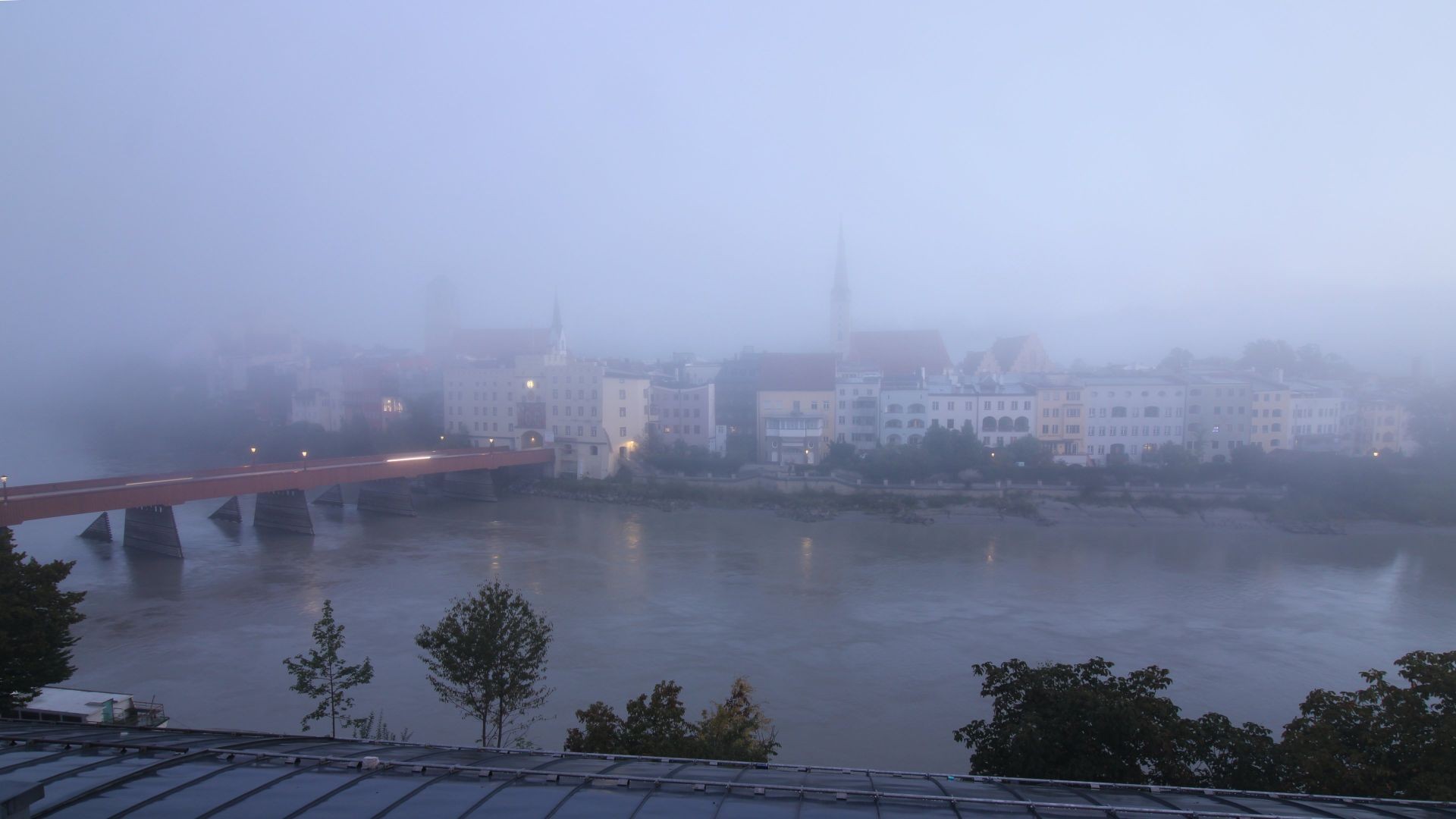 Archiv Foto Webcam Rote Brücke und Brucktor Wasserburg am Inn