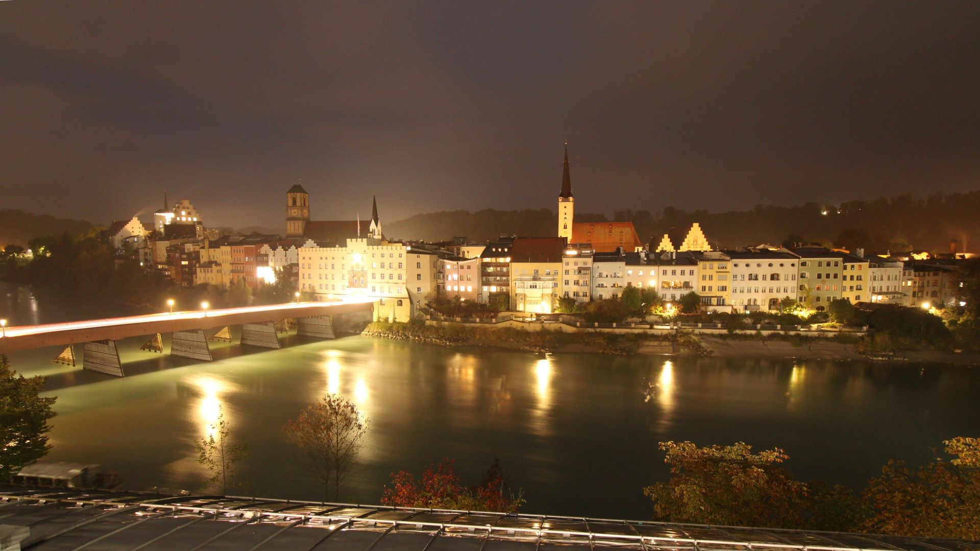 Archiv Foto Webcam Rote Brücke und Brucktor Wasserburg am Inn