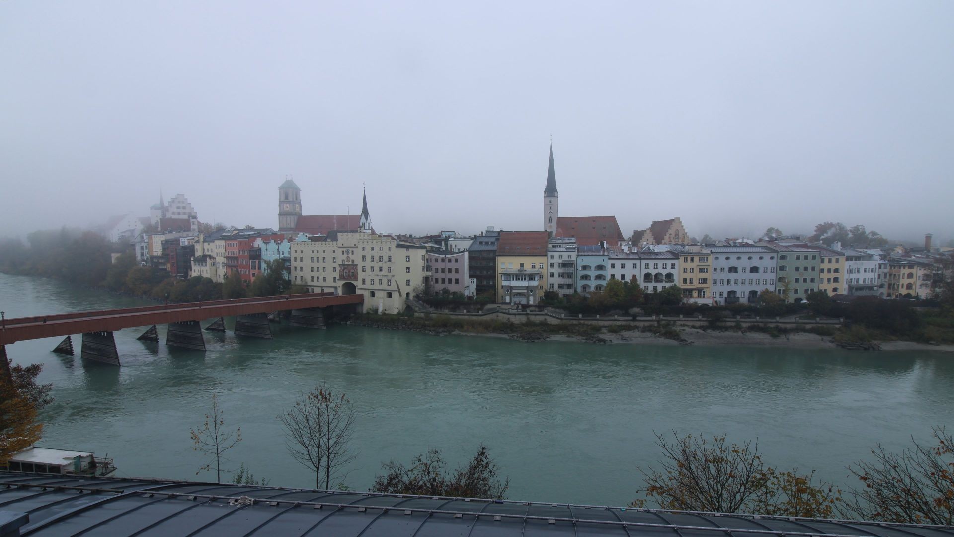 Archiv Foto Webcam Rote Brücke und Brucktor Wasserburg am Inn