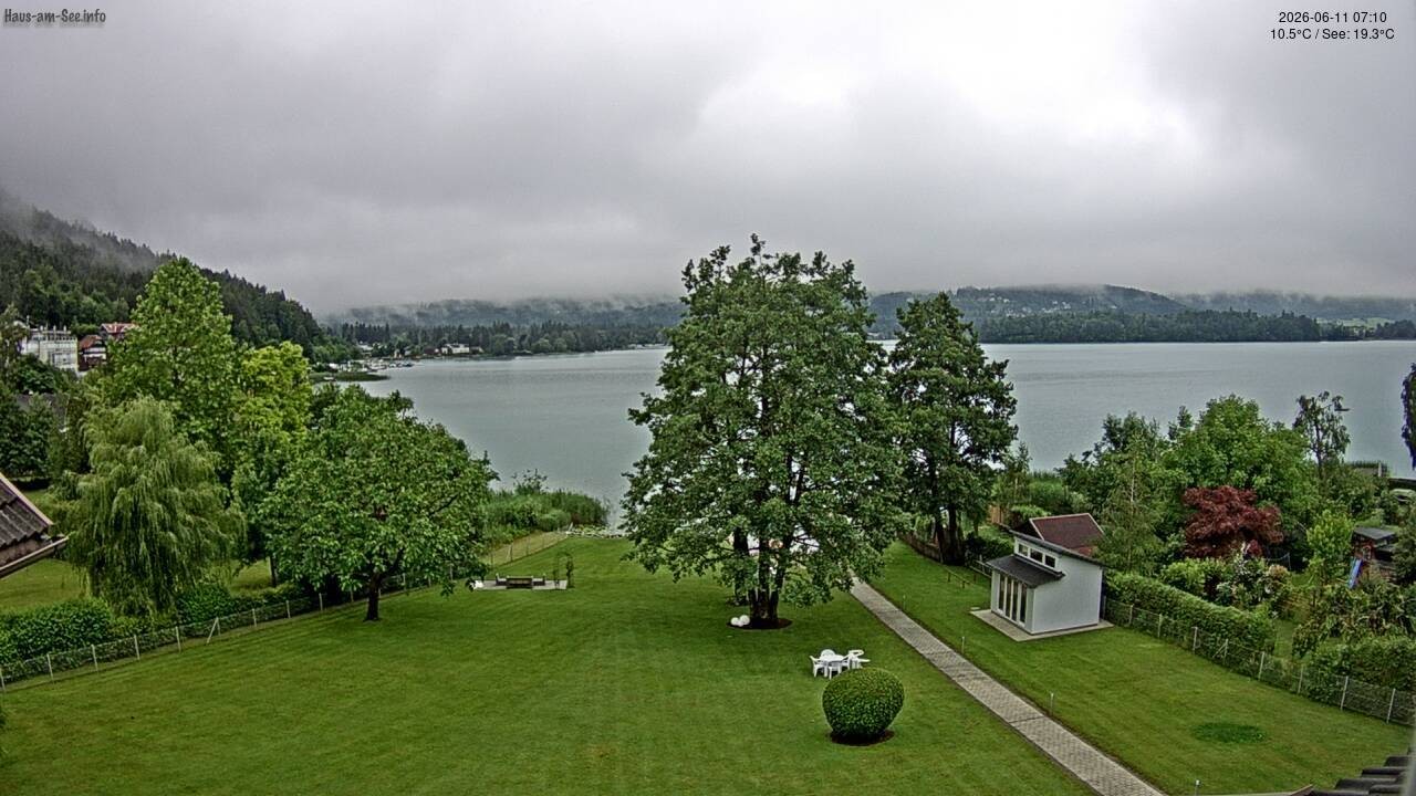 Archived image Lake Faaker See Webcam – North-East Shore