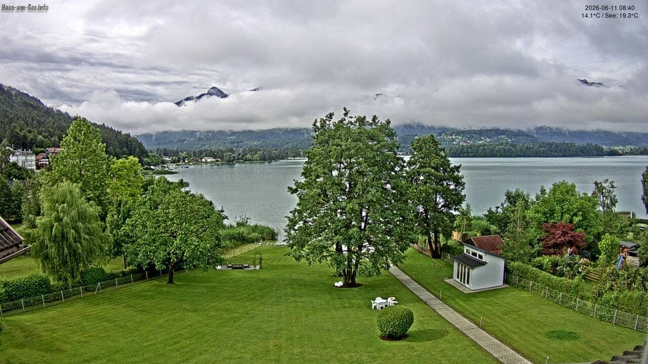 Archived image Lake Faaker See Webcam – North-East Shore