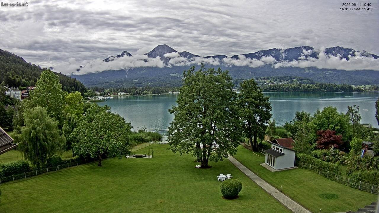 Archived image Lake Faaker See Webcam – North-East Shore
