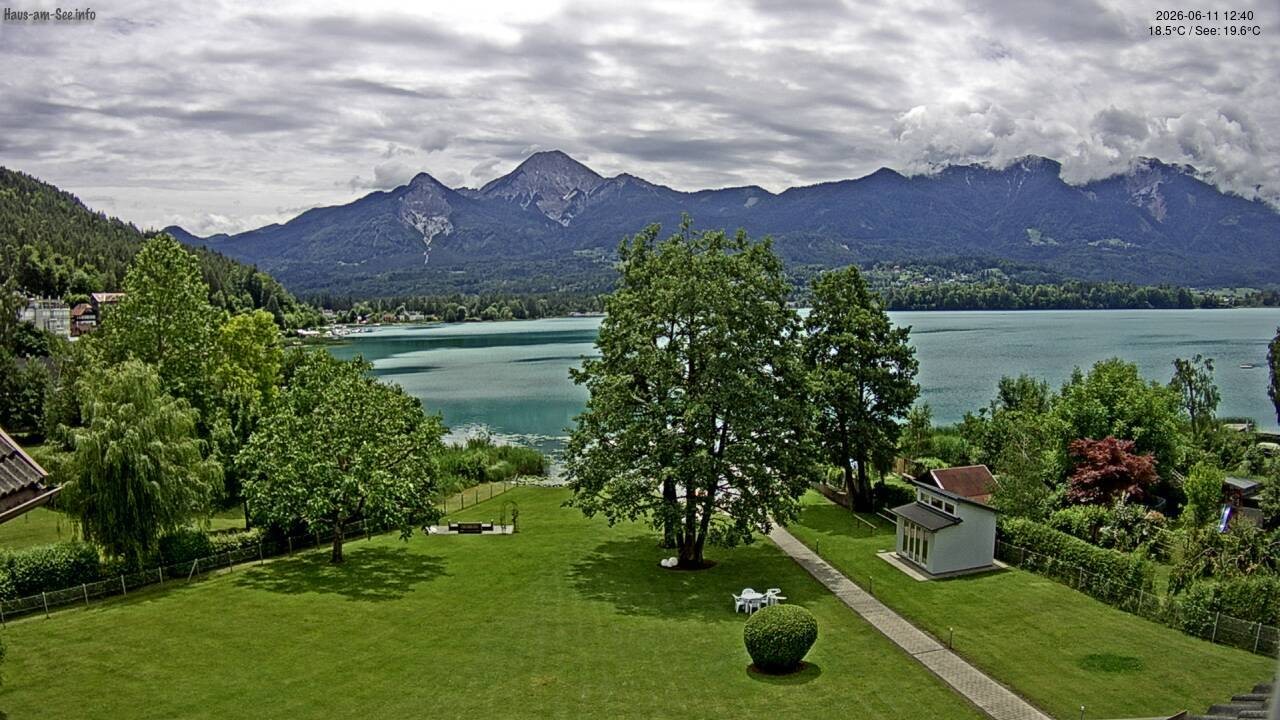 Archived image Lake Faaker See Webcam – North-East Shore