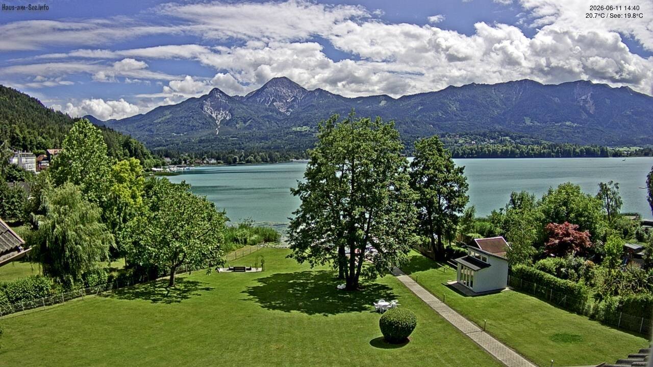 Archived image Lake Faaker See Webcam – North-East Shore
