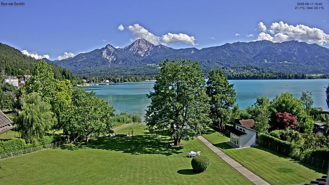 Archived image Lake Faaker See Webcam – North-East Shore
