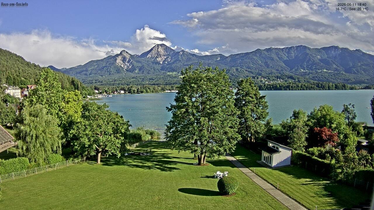 Archived image Lake Faaker See Webcam – North-East Shore
