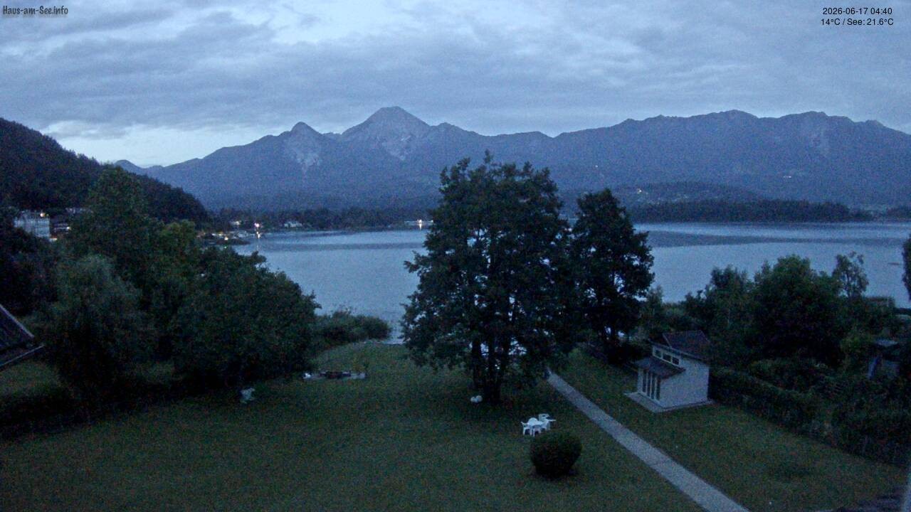 Archiv Foto Faaker See Webcam Nordostufer