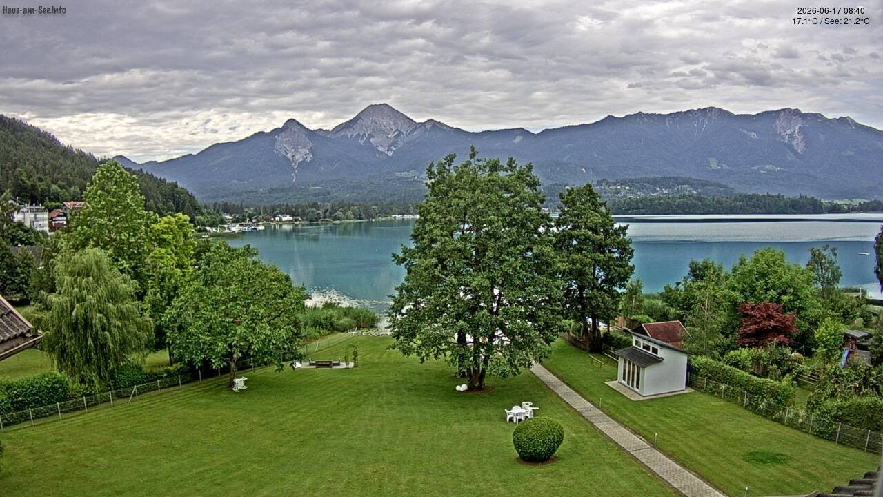 Archiv Foto Faaker See Webcam Nordostufer