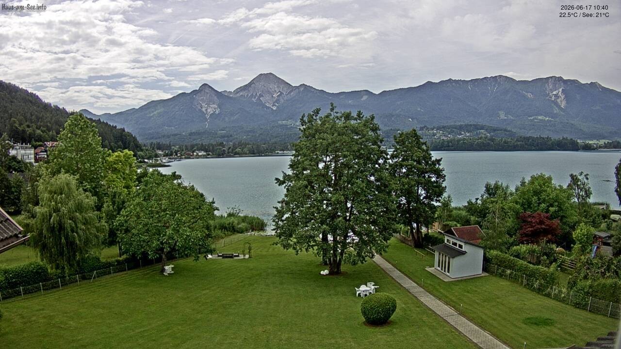 Archiv Foto Faaker See Webcam Nordostufer