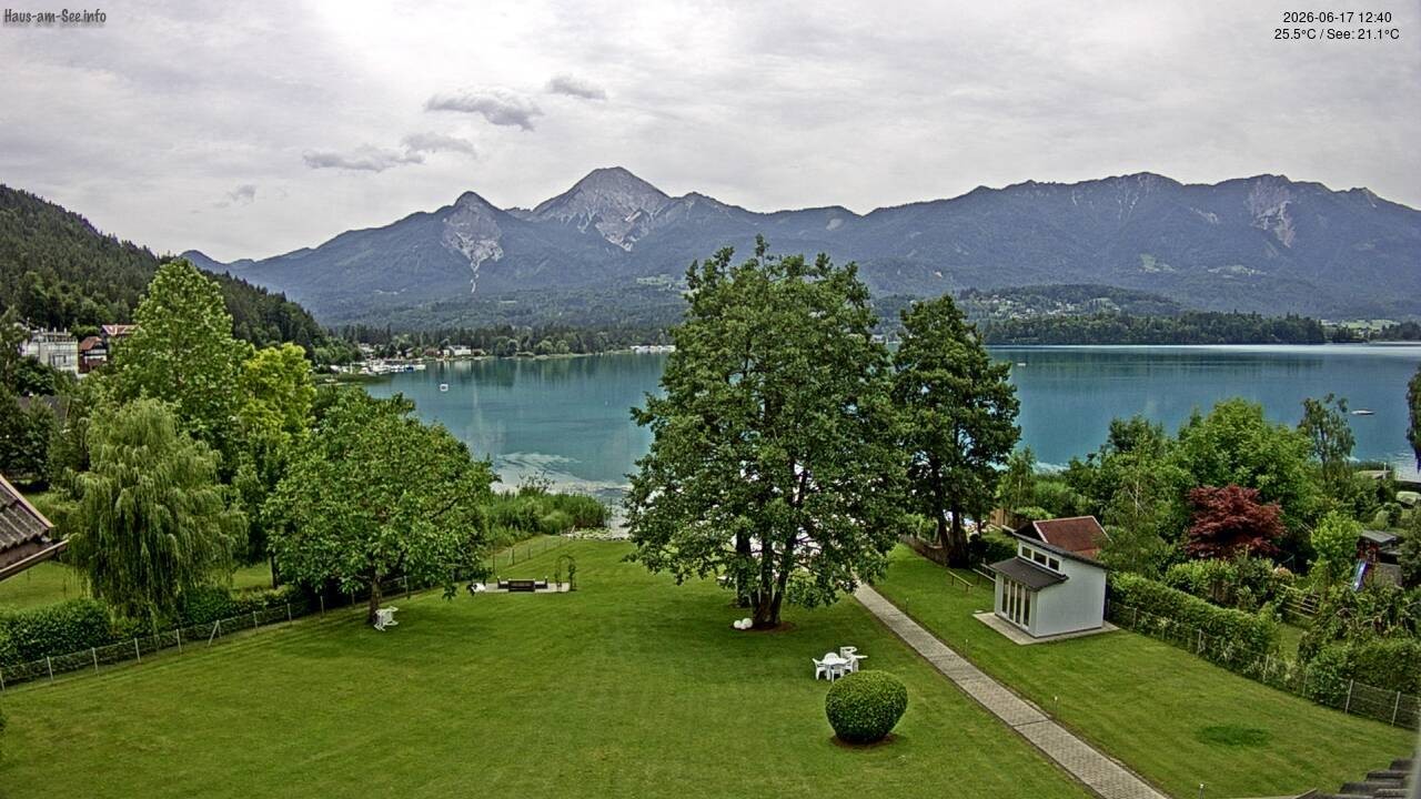 Archiv Foto Faaker See Webcam Nordostufer
