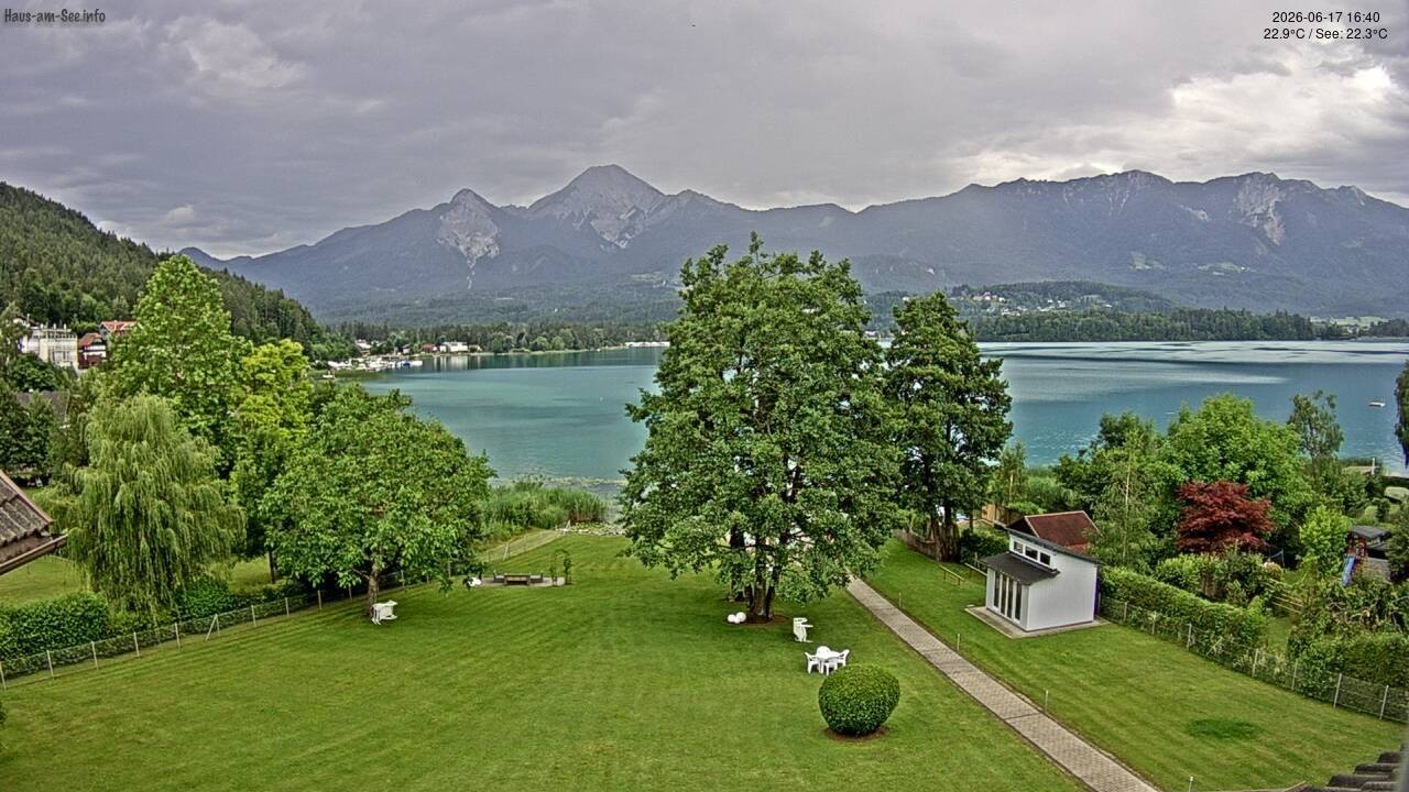 Archiv Foto Faaker See Webcam Nordostufer