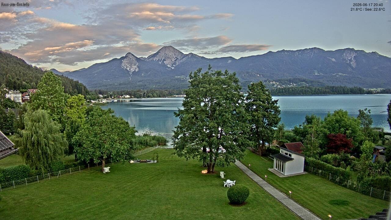 Archiv Foto Faaker See Webcam Nordostufer