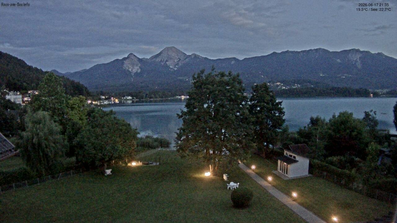 Archiv Foto Faaker See Webcam Nordostufer