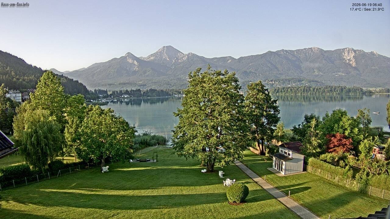 Archiv Foto Faaker See Webcam Nordostufer
