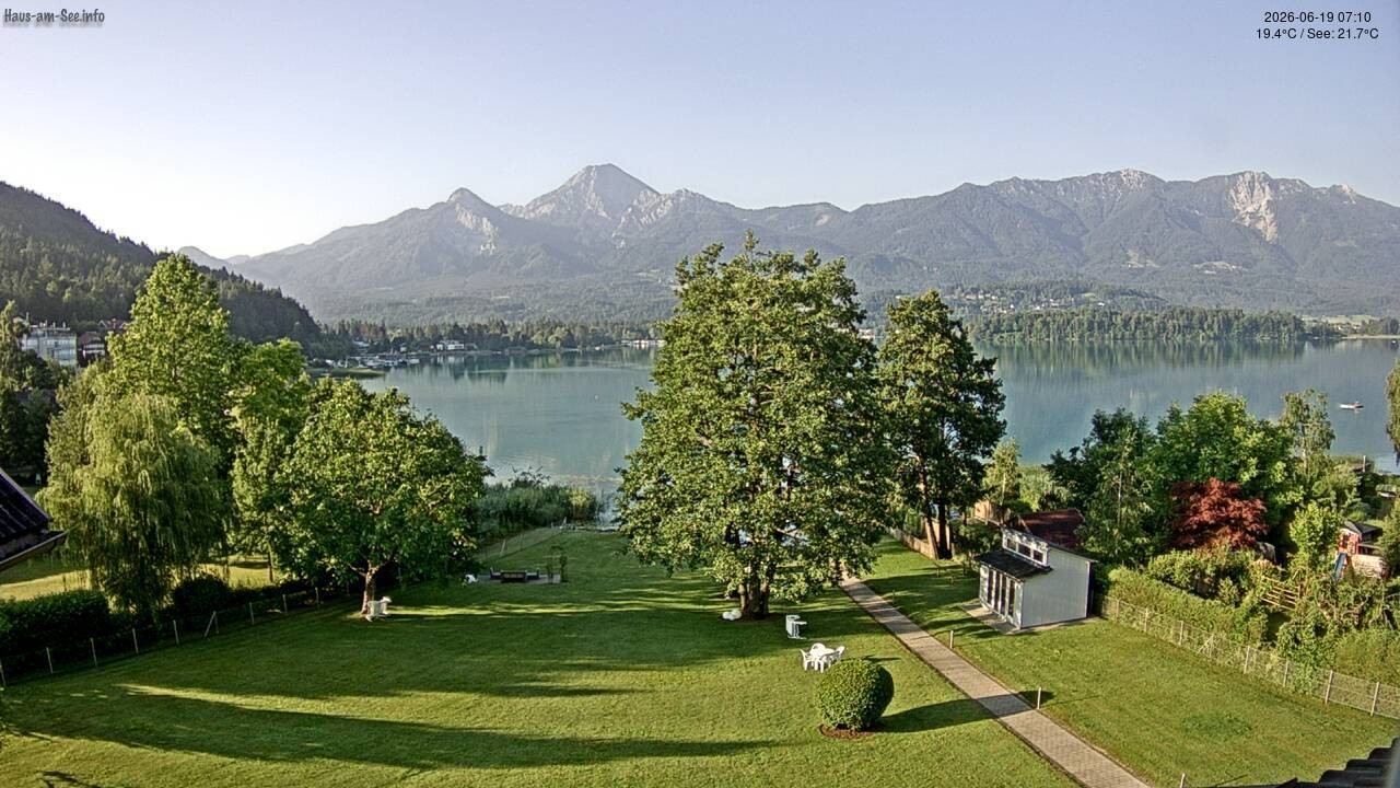 Archiv Foto Faaker See Webcam Nordostufer