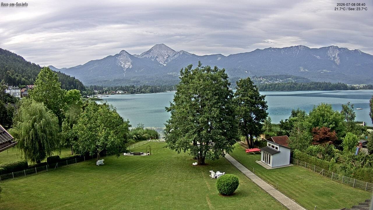 Archiv Foto Faaker See Webcam Nordostufer