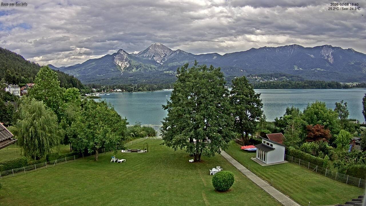 Archiv Foto Faaker See Webcam Nordostufer