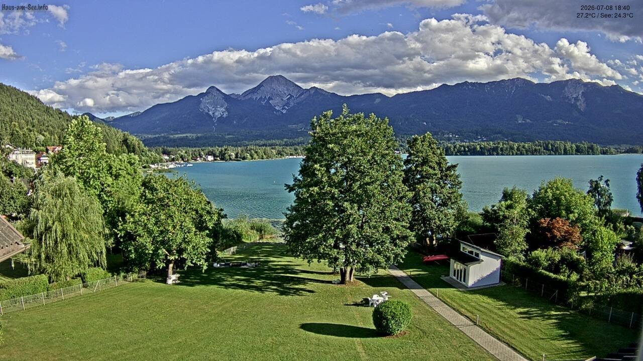 Archiv Foto Faaker See Webcam Nordostufer