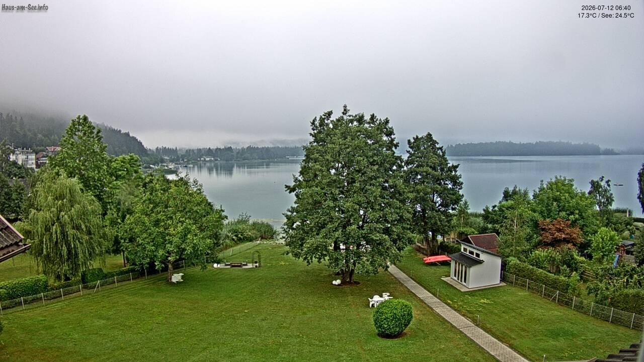 Archiv Foto Faaker See Webcam Nordostufer