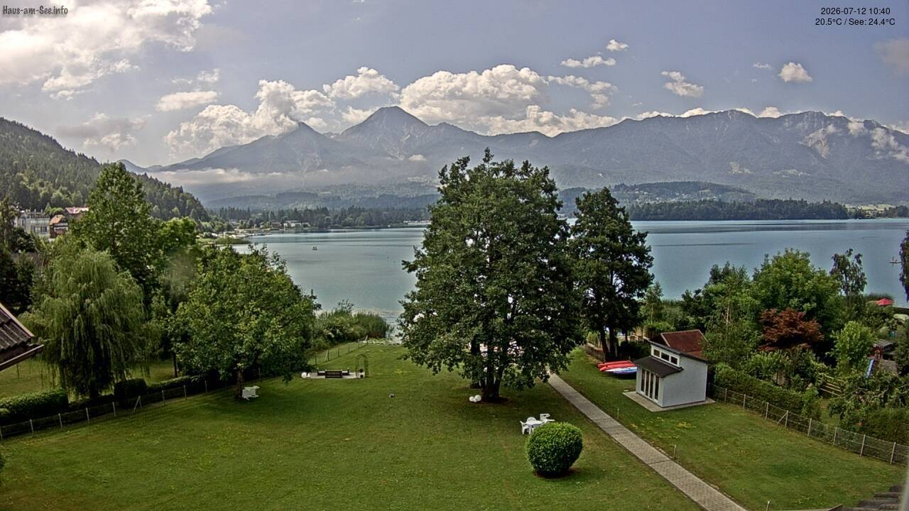 Archiv Foto Faaker See Webcam Nordostufer