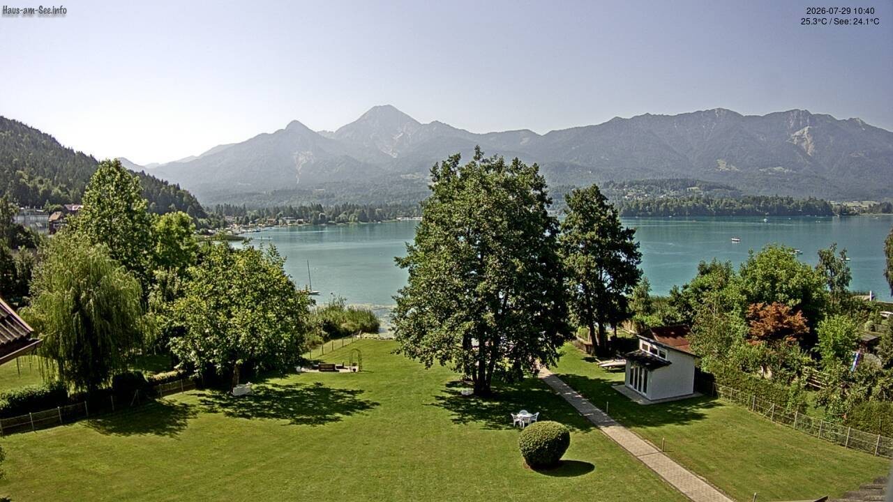 Archiv Foto Faaker See Webcam Nordostufer