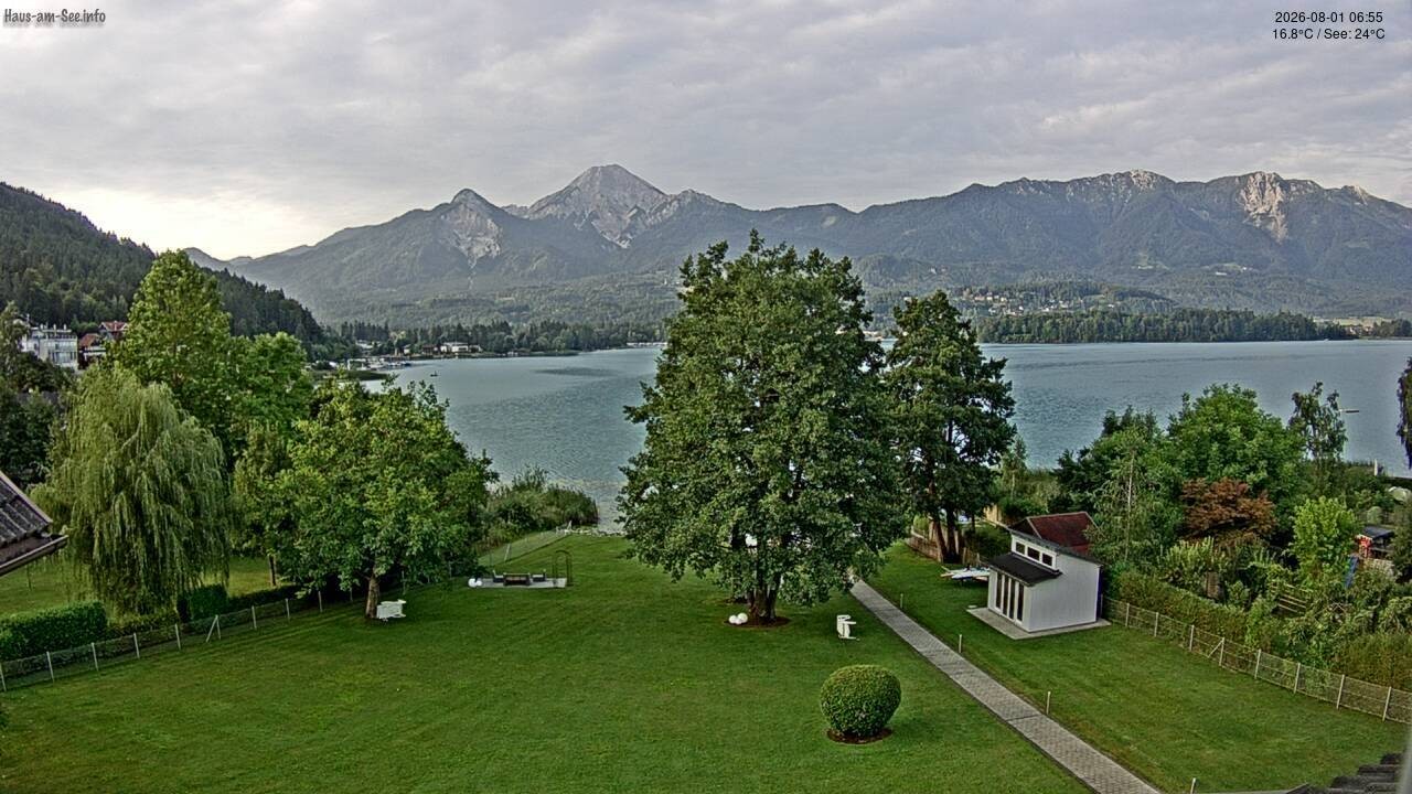 Archived image Lake Faaker See Webcam – North-East Shore