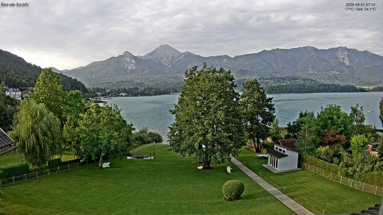 Archived image Lake Faaker See Webcam – North-East Shore