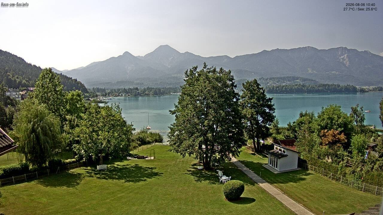 Archiv Foto Faaker See Webcam Nordostufer