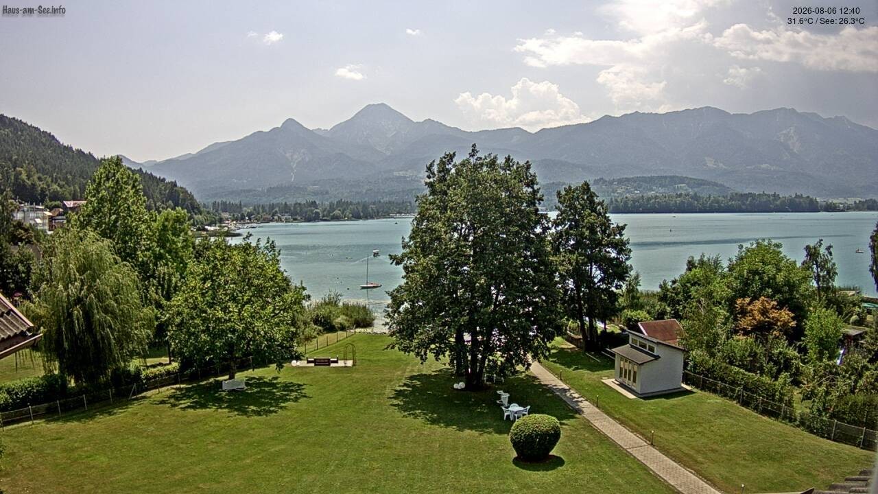 Archiv Foto Faaker See Webcam Nordostufer