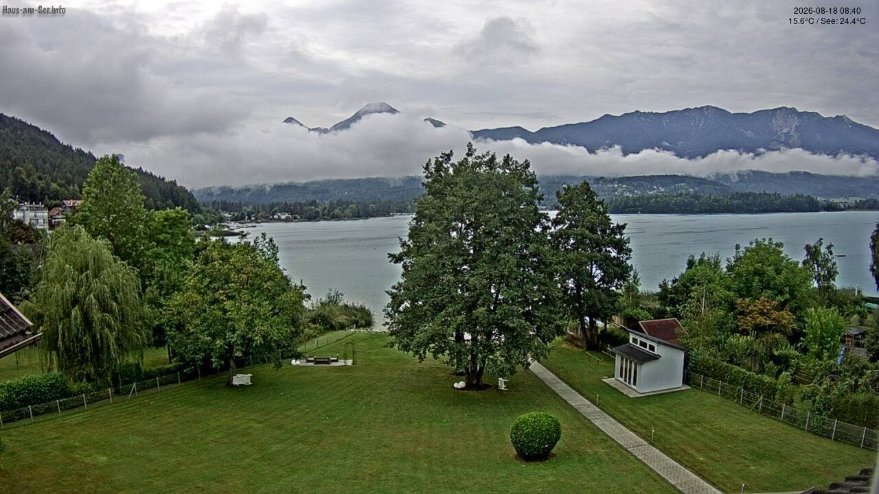 Archiv Foto Faaker See Webcam Nordostufer