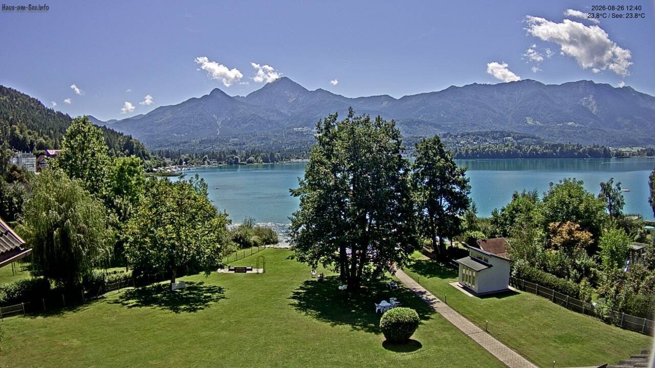 Archived image Lake Faaker See Webcam – North-East Shore