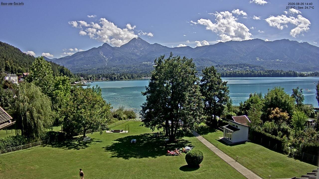 Archived image Lake Faaker See Webcam – North-East Shore