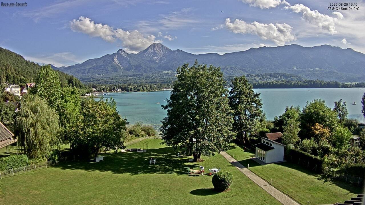 Archived image Lake Faaker See Webcam – North-East Shore