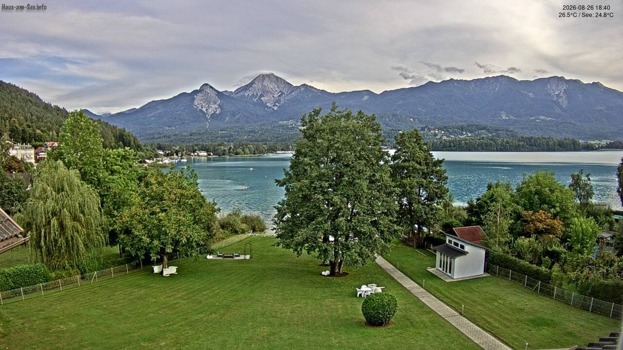 Archived image Lake Faaker See Webcam – North-East Shore