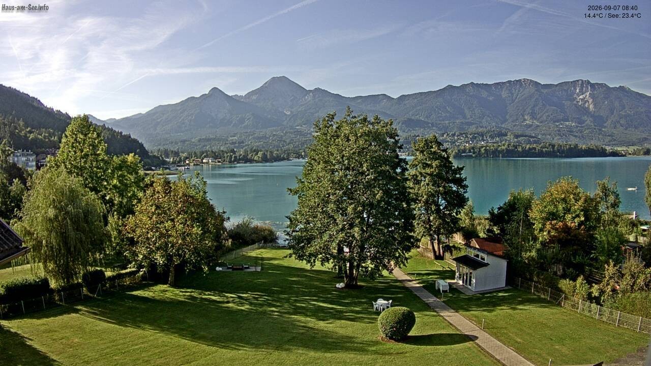 Archiv Foto Faaker See Webcam Nordostufer