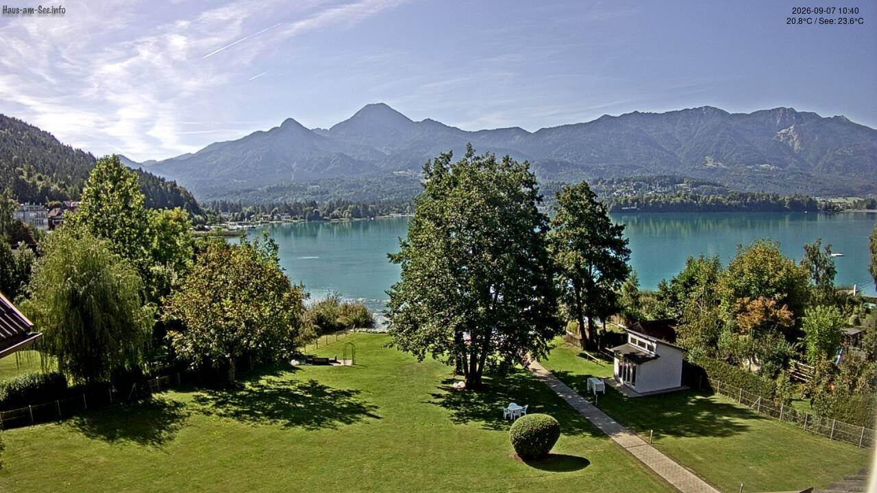 Archiv Foto Faaker See Webcam Nordostufer