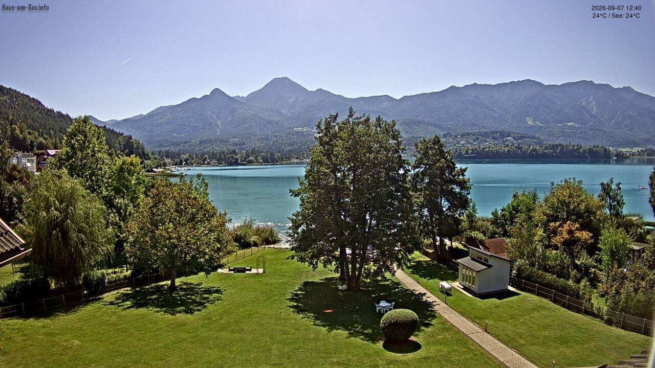 Archiv Foto Faaker See Webcam Nordostufer