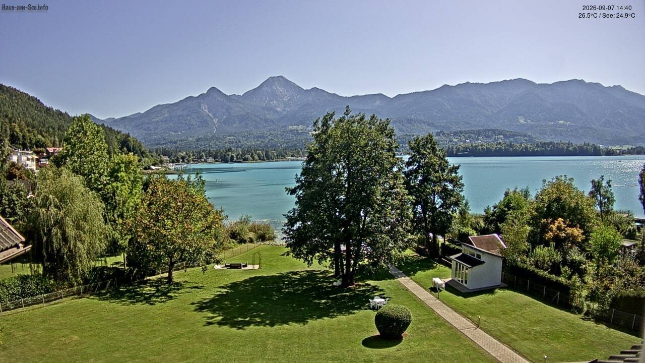 Archiv Foto Faaker See Webcam Nordostufer