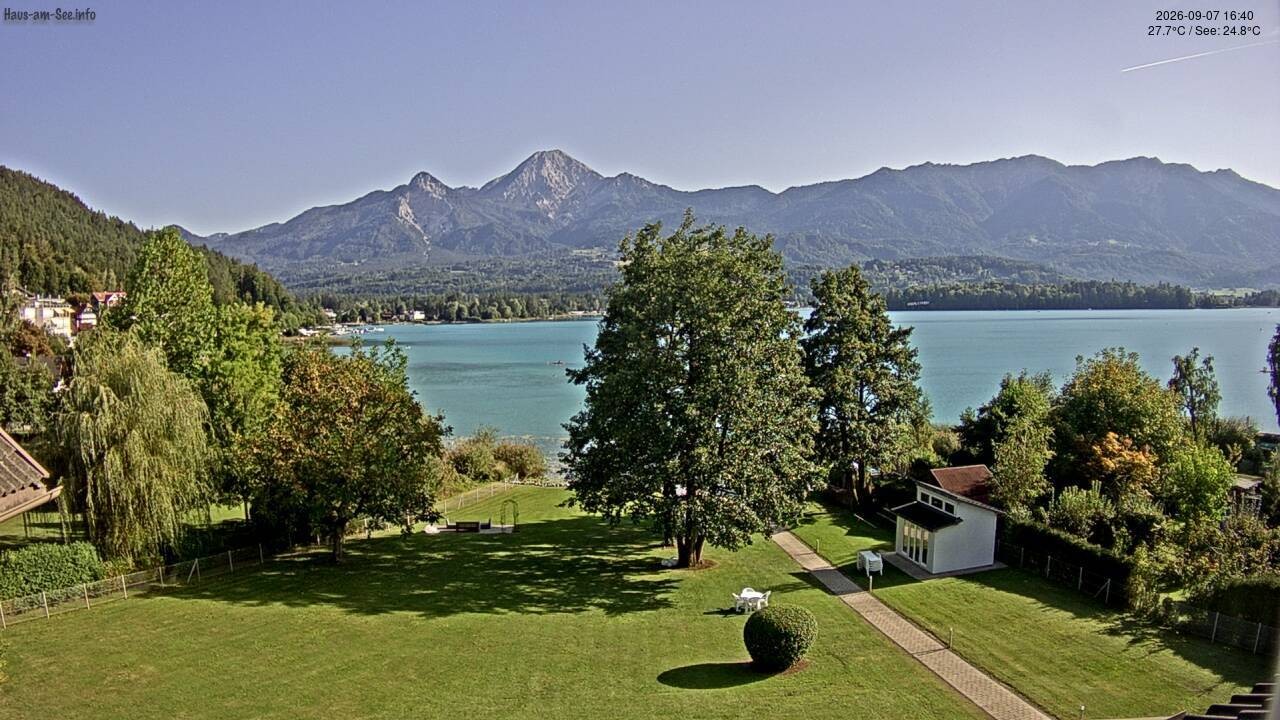 Archiv Foto Faaker See Webcam Nordostufer