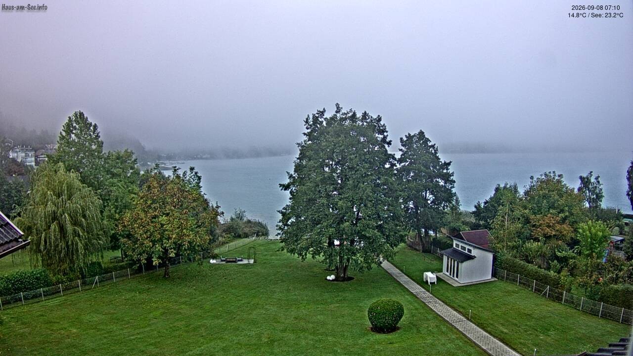 Archiv Foto Faaker See Webcam Nordostufer