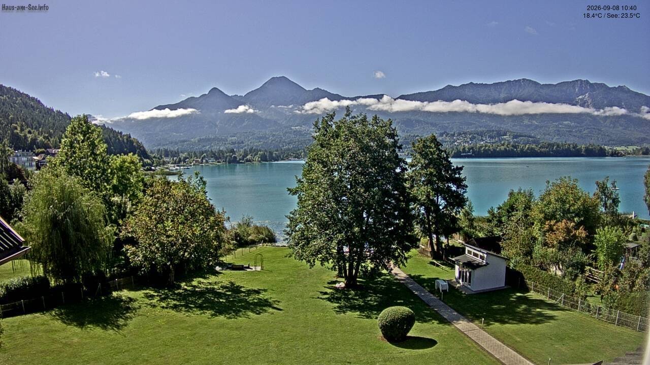 Archiv Foto Faaker See Webcam Nordostufer