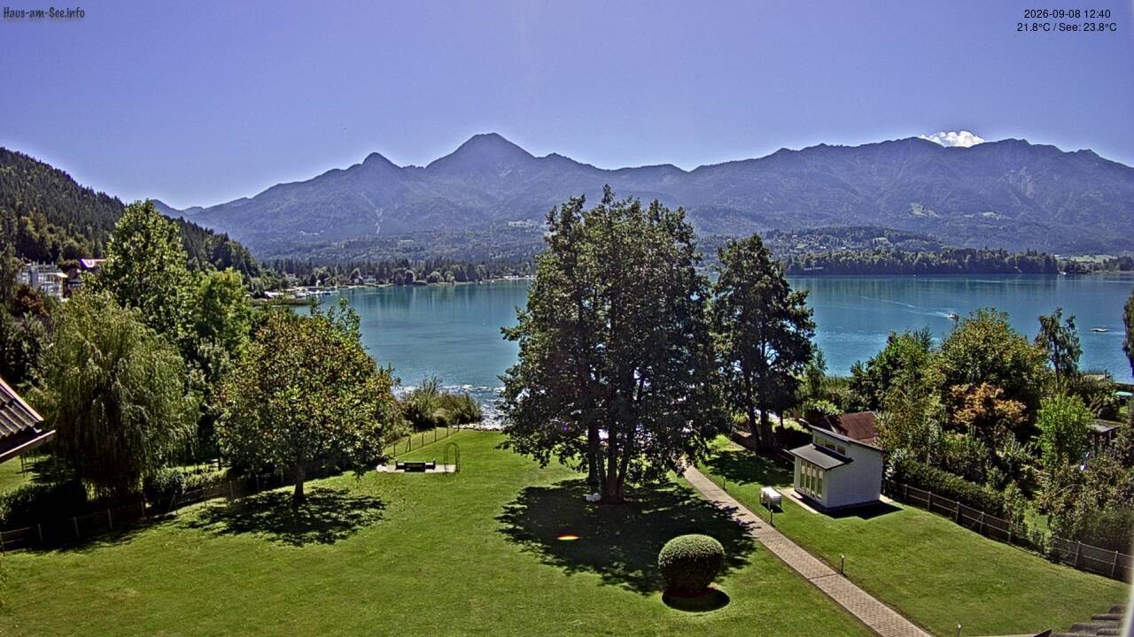 Archiv Foto Faaker See Webcam Nordostufer