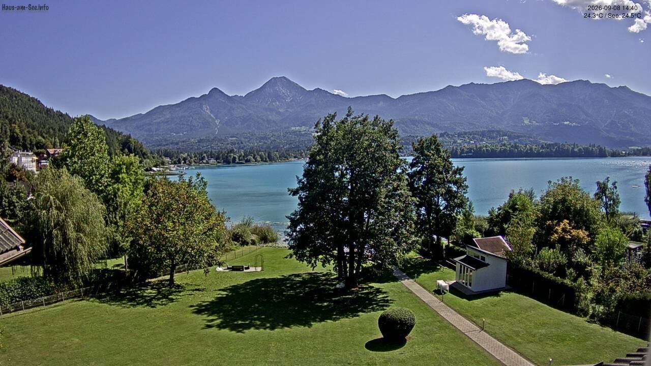 Archiv Foto Faaker See Webcam Nordostufer
