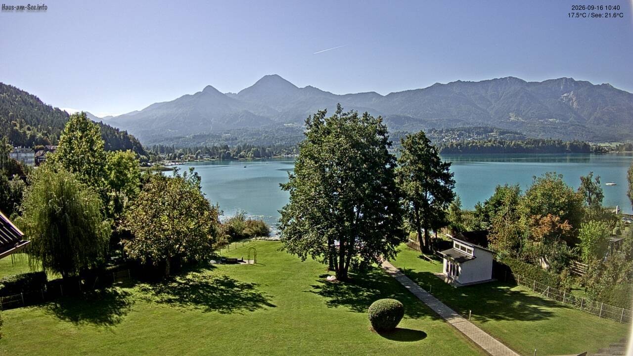 Archived image Lake Faaker See Webcam – North-East Shore